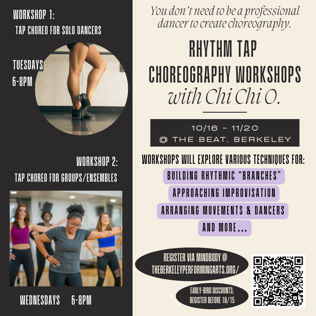 Chi Chi Rhythm Tap Choreography Workshops 2024